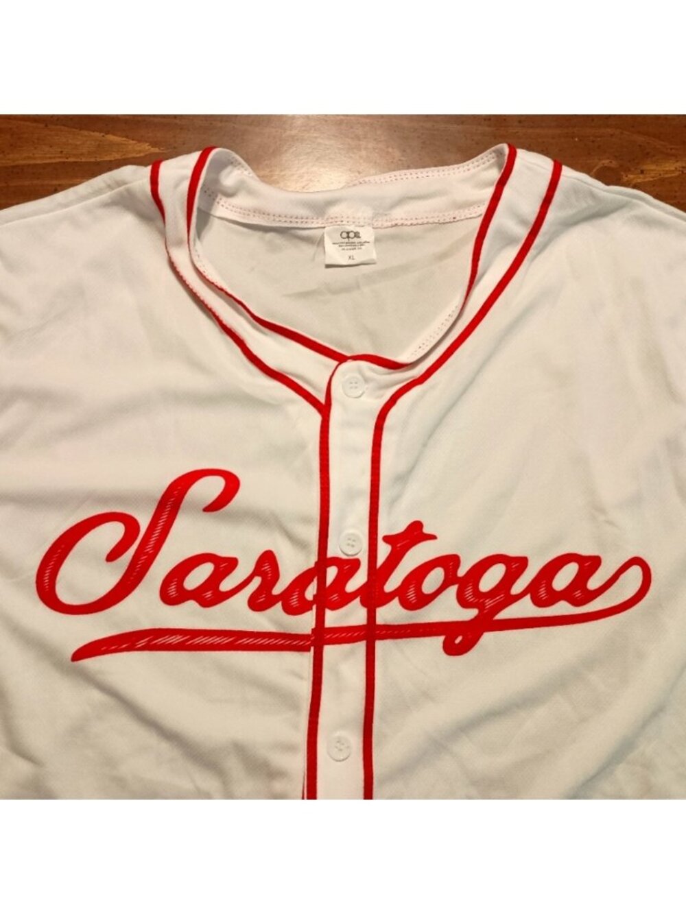 SARATOGA RACE COURSE JERSEY - XL // Racetrack Promo baseball shirt horse sports
